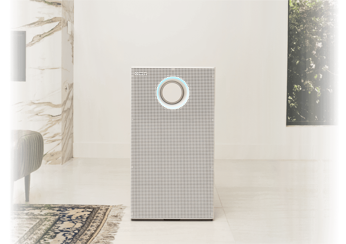 AP-1523D air purifier in luxurious living room setting